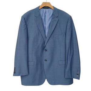 Equilibrio Milano Sport Blazer Mens 50R Super 150s Wool Modern Fit Two Button